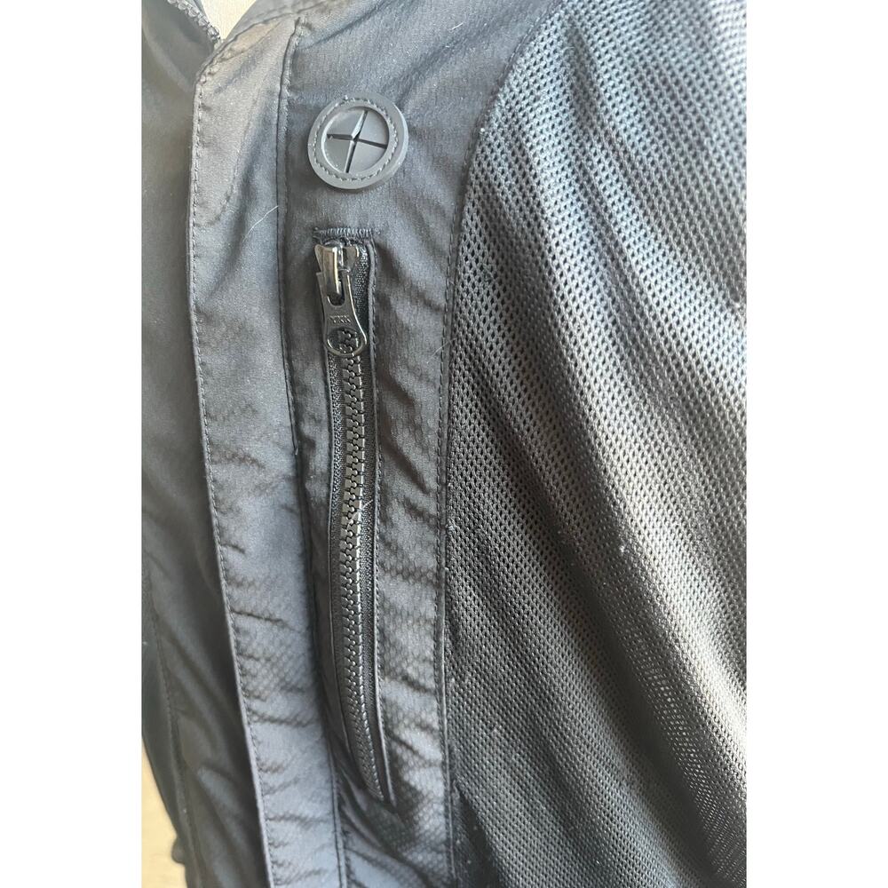 Harley Davidson Black Dust Rider Biker 2-way Zip Hidden Hood Jacket Coat 2XLโ - Picture 12 of 15